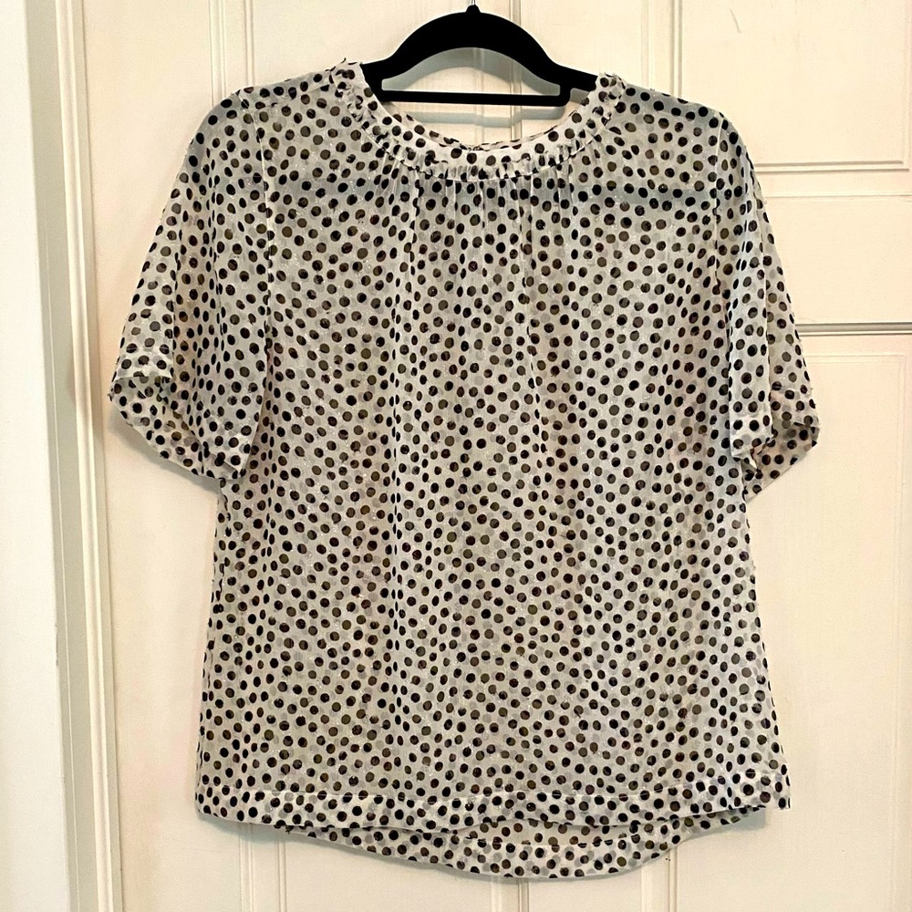 Beautiful blouse with slight silver threads